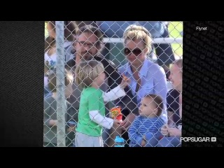 Britney spears kevin federline reunite for sean preston's little league game