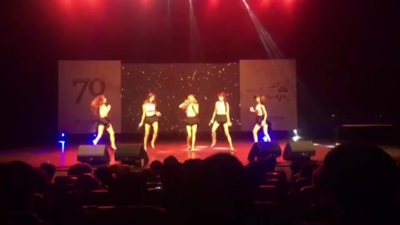 161014 ohbliss bunny bunny ("당근!당근!" фанчант) @ 양정학원70주년