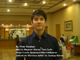 Mario maurer message to korean fans