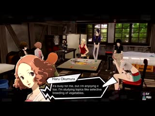 Persona 5 scramble haru okumura university discussion clip