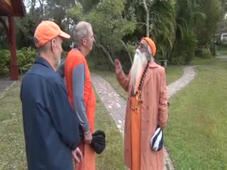 Video 3 e february 2018 in a ganga ashram taking a round with head of aashram