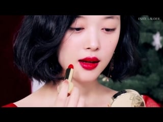 171121 sulli (설리) beauty tutorial for holiday party