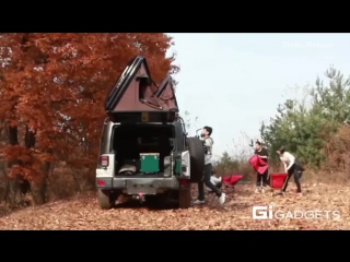 Ikamper pop out tent on your car roof