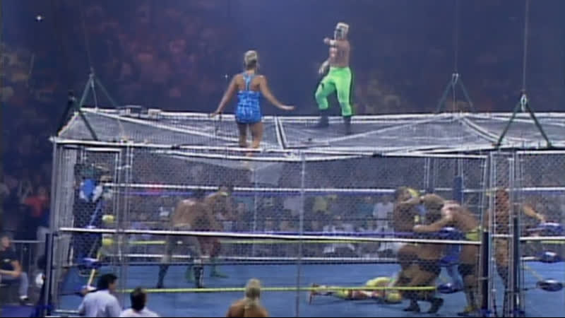 Wcw wrestlewar 1992 "war games"