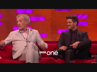 Bbc one tonight on #thegnshow sir @ianmckellen, #careymulligan, @michaelbuble, and @taronegerton