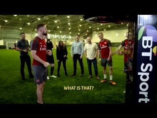 Arsenal stars take on bt sport's #hardesthits challenge