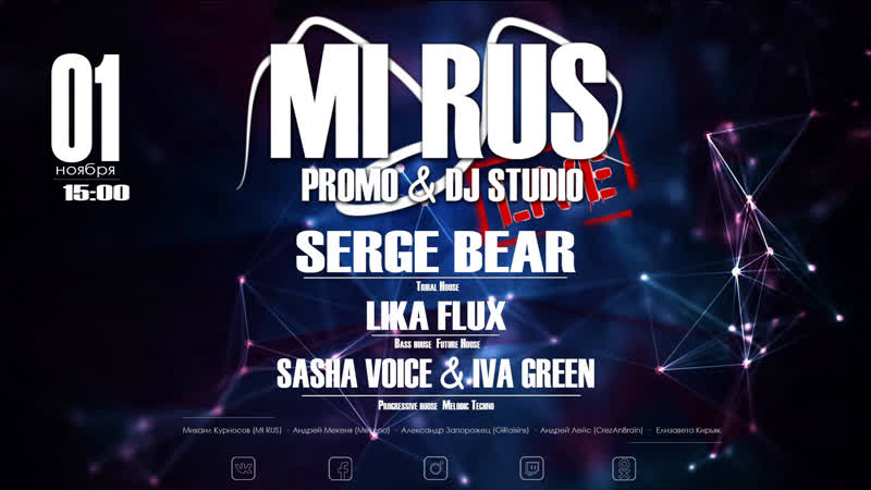 Serge bear / lika flux / sasha voice &amp; iva green