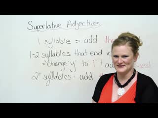 English grammar superlative adjectives biggest, best, most beautiful, etc