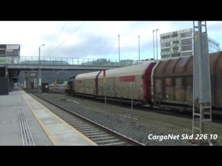 Cargonet skd 226 with car trains arrive at trondheim