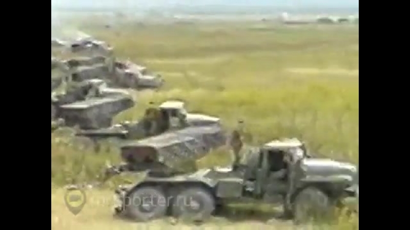 Южная осетия 08 08 2008 залп рсзо град вс рф по позициям грузинских вс