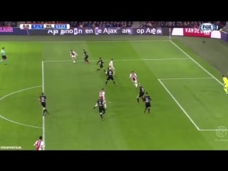 Justin kluivert has just scored a belter for ajax