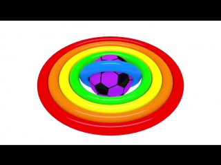 Learning colors with 3d soccer ball and colorful torus 0001