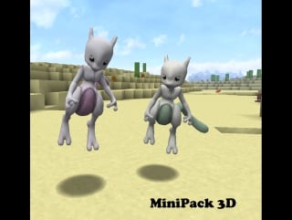 (3d minipack) mini mewtwo