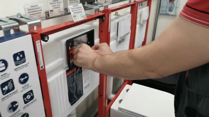 Как снять кнопку инсталляции tece перед обслуживанием или ремонтом