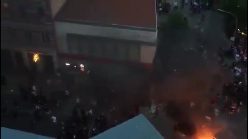 Европейский гамбург сейчас шины, коктейли, поджоги и мародерство #3