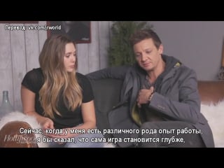 Elizabeth olsen, jeremy renner and taylor sheridan on their film wind river sundance 2017 hollywood reporter (рус суб )