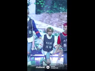 Fancam | 130618 | wow (a c e take me higher) @ mubeat in show champion (focus cam )