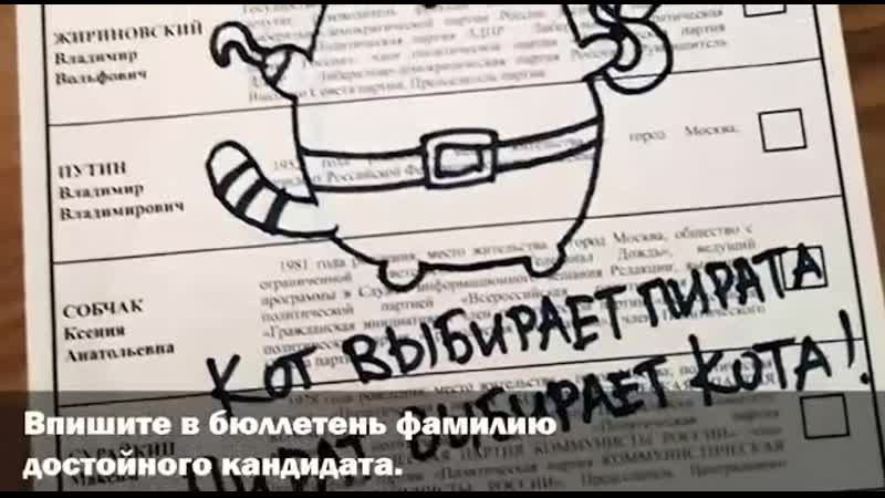 Бюллетень porn video – Предложение на выборах испортить бюллетень