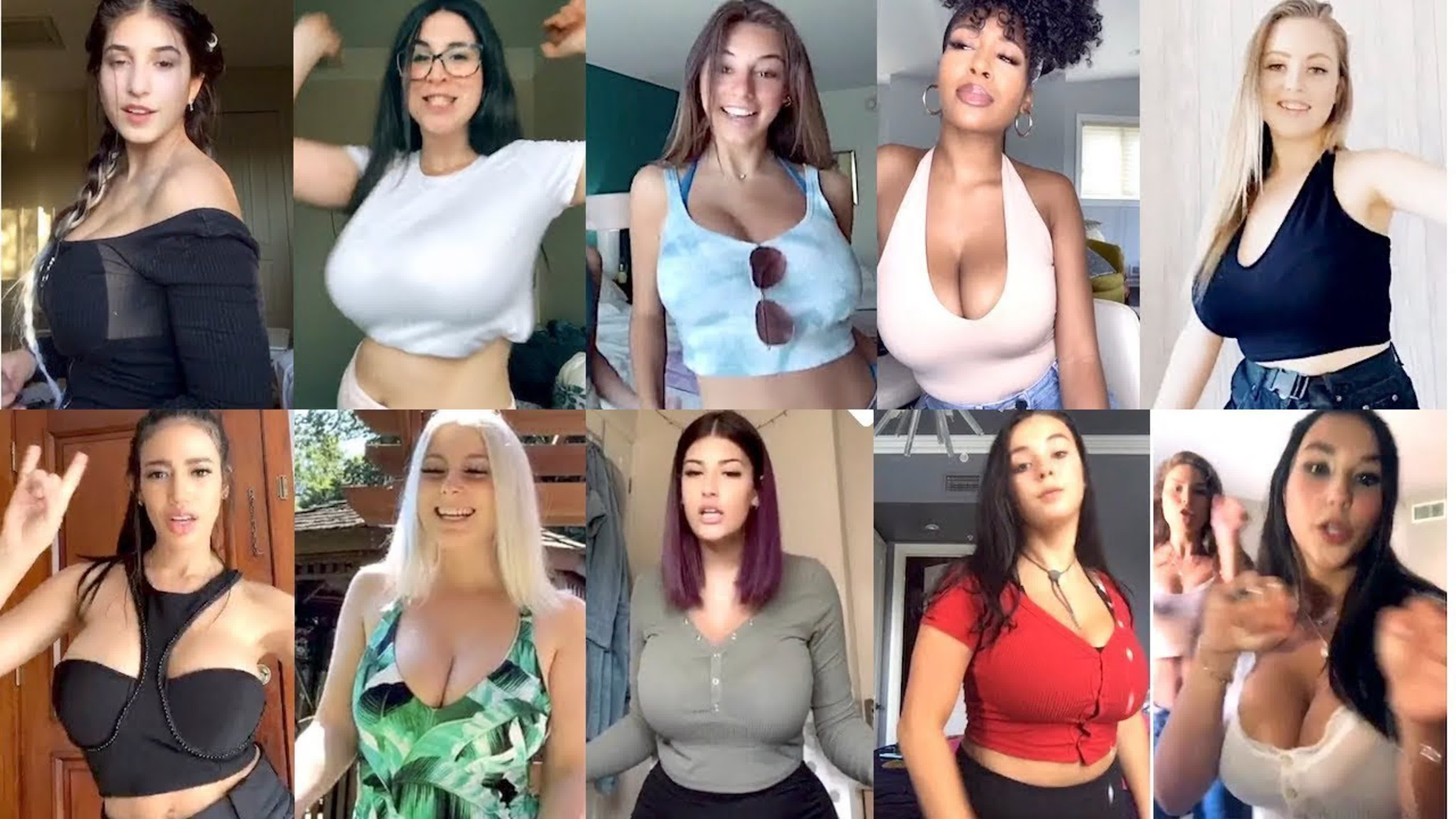 Tiktok busty babes big boobs compilation