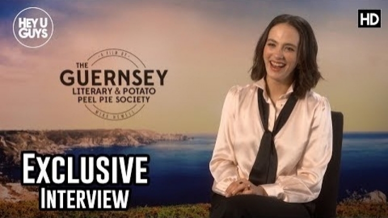 Heyuguys jessica brown findlay downton abbey reunion in the guernsey literary and potato peel pie society