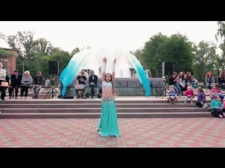 Танец со светодиодными веелами belly dance open air