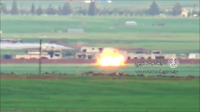 Сирия 10 04 2017 дараа подрыв пикапа боевиков фронта ан нусра на сву