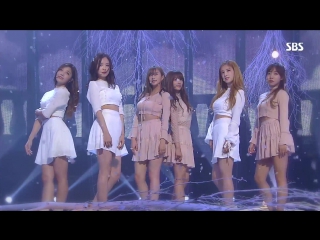 A pink only one @ inkigayo 161002