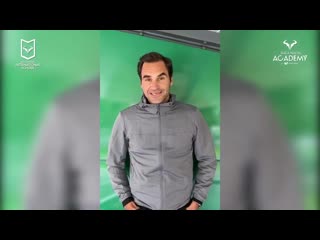 Gracias roger por tus palabras en la graduación! @rogerfederer sent this nice message mp4