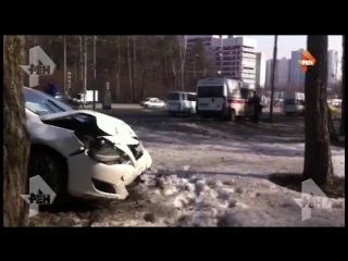 На рублевском шоссе в москве столкнулись скорая и легковушка (видео)