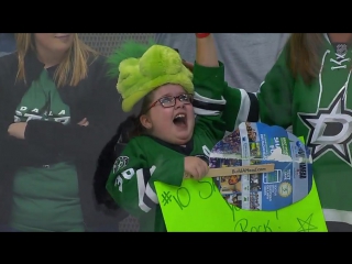 2 25 16 fiddler tosses puck to young fan