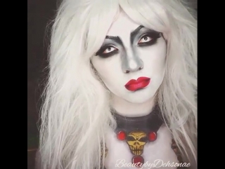 Lady porn cosplay body art