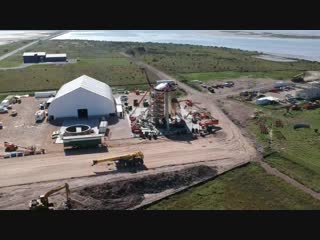 Spacex has appeared to be preparing to pour pavement, as well as smoothing the rightside o