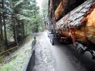 Peterbilt 550 cat with jake screaming down sumas mt