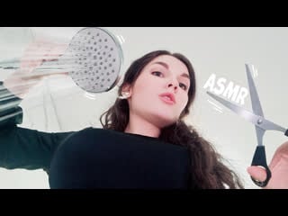 Асмр [rp] парикмахер 💇 стрижка волос, шампунь, массаж ✂ asmr