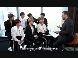 [rus sub] world's biggest boyband bts take on a british quiz in exclusive interview @ lorraine