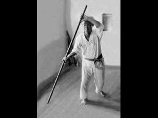 Sensei hohan soken tsukinbo kata matsumura seito shorin ryu kobudo