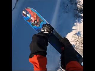 Long time viewer, first time jumper! boardslide worldwide december at mt baker playing now via link in bio