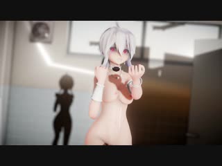 【mmd r18】haku dancing (futa) 扶她弱音小姐姐跳lamb~