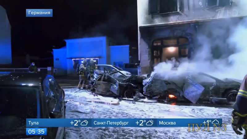 Пьяный турецкий водитель фуры разнес целую улицу в нюрнберге