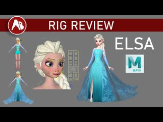 Disney’s "frozen” elsa (free) maya animation rig review