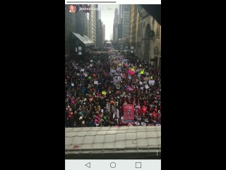 Jen at the #womensmarch #nyc via @jenmorrisonlive instagram story