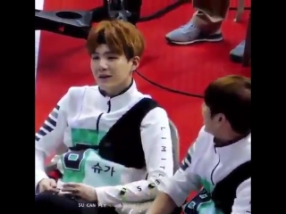 Jungkook asked yoongi if hes nervous about archery and he just replied im min suga