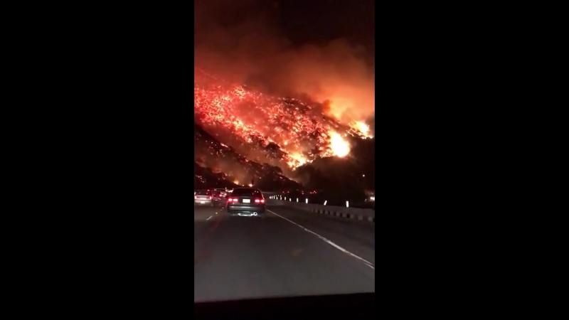 Природные пожары в калифорнии