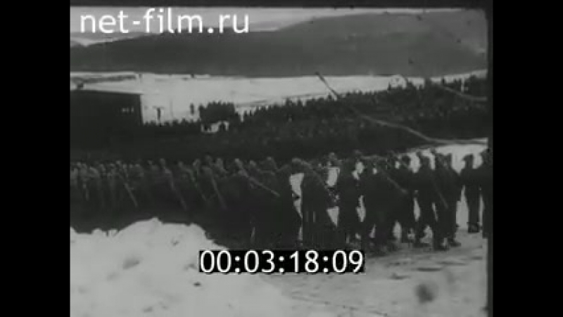 Парад 1 ой дивизии роа, февраль 1945 года