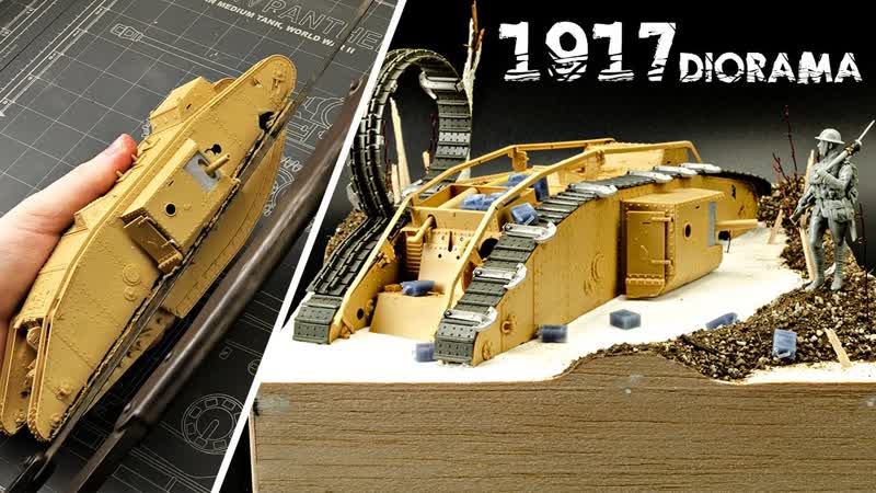 Cutting the best tamiya tank model in half for diorama purposes