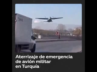 Avión militar turco realiza aterrizaje de emergencia tras fallo técnico