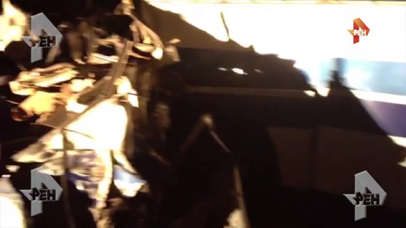 Опубликованы первые кадры с места страшного дтп с участием автобуса и камаза в дагестане