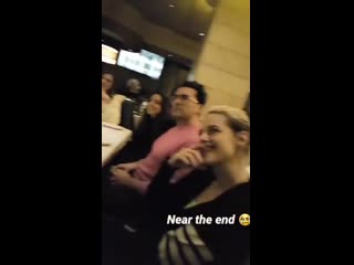 New video of kristen, mackenzie davis, clea duvall and the happiestseason team during a dinner tonight kristenstewart