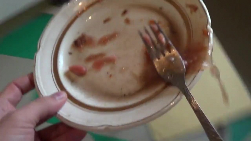 Избавься от грязной посуды!