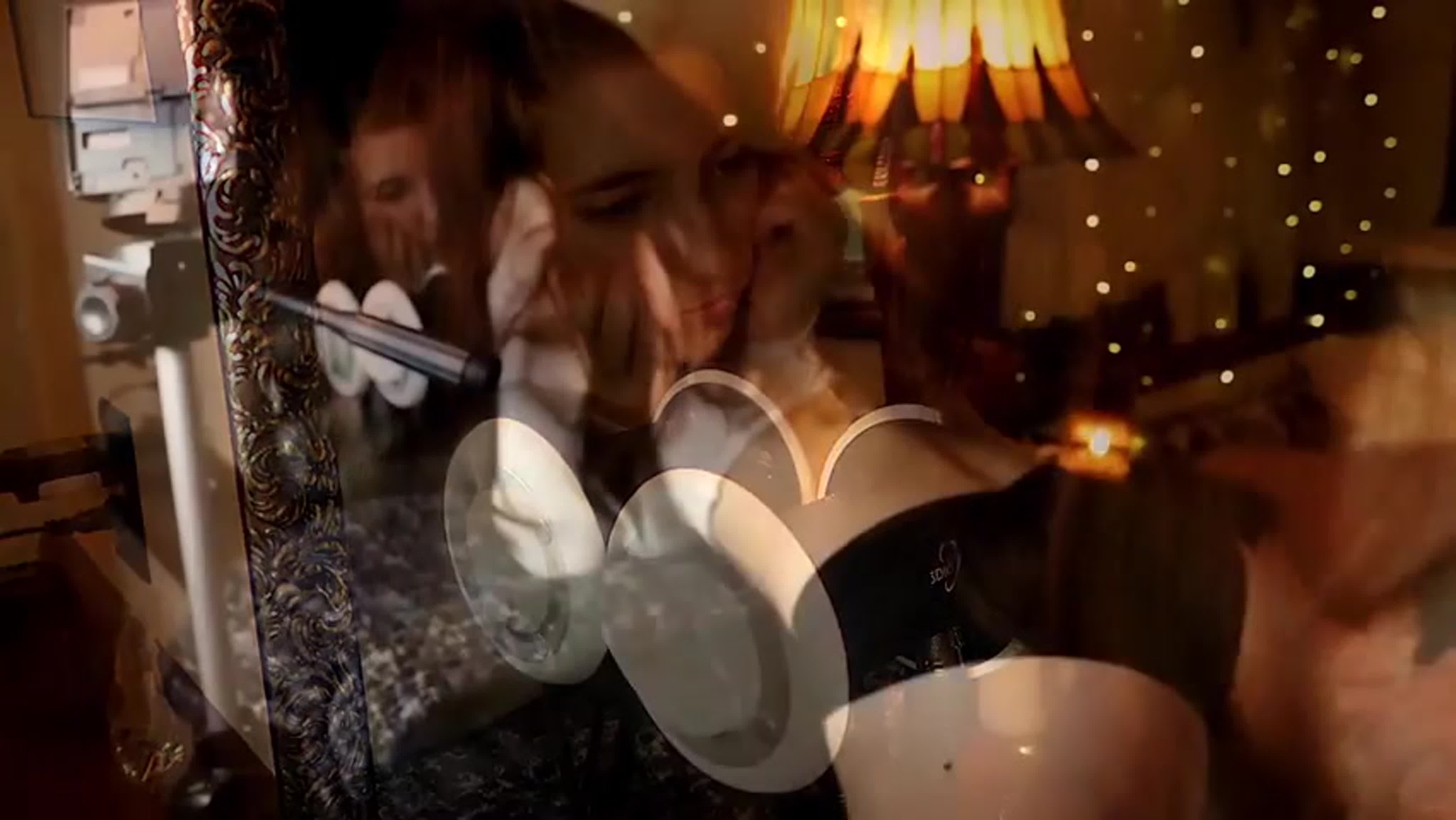Aftynrose asmr teasing my self in front of a mirror